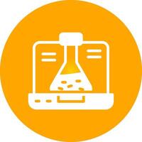 conception d'icône créative de chimie vecteur