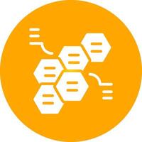 en alternance hexagones Créatif icône conception vecteur