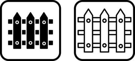 icône de vecteur de clôture