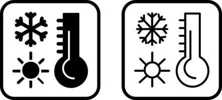 icône de vecteur de thermomètre