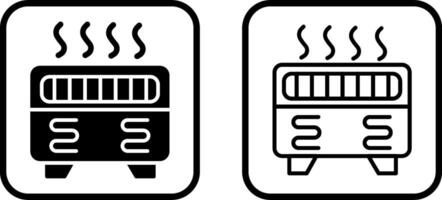 icône de vecteur de chauffage par convection