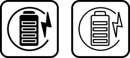 charge batterie vecteur icône