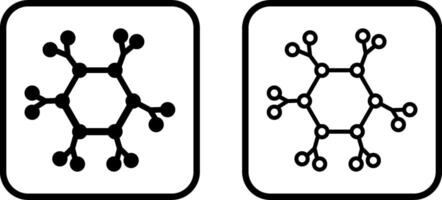 icône de vecteur de molécule
