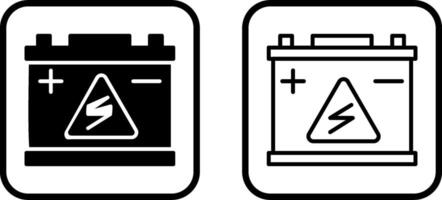 icône de vecteur d'accumulateur