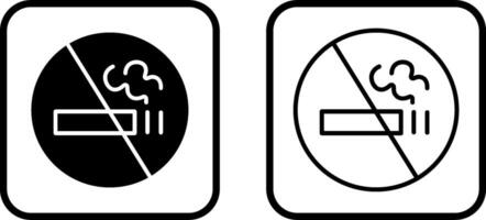 icône de vecteur de signe non fumeur