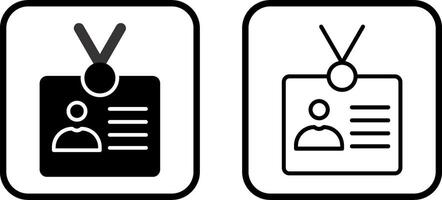 icône de vecteur de carte d'identité