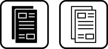 icône de vecteur de journal