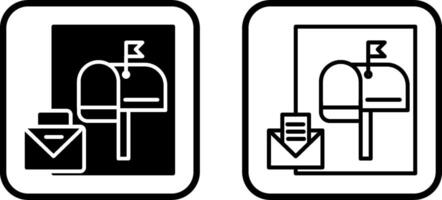 icône de vecteur de boîte aux lettres