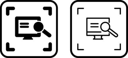 icône de vecteur de numérisation