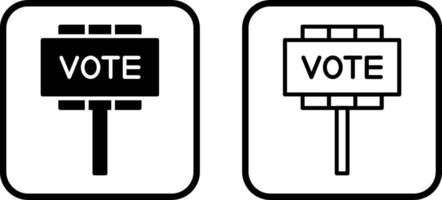 icône de vecteur de vote