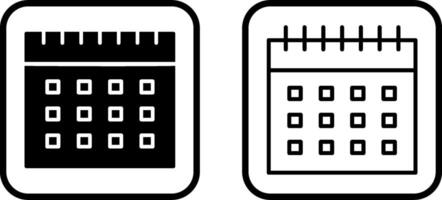 icône de vecteur de calendrier