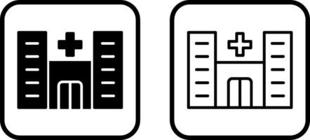 icône de vecteur d'hôpital