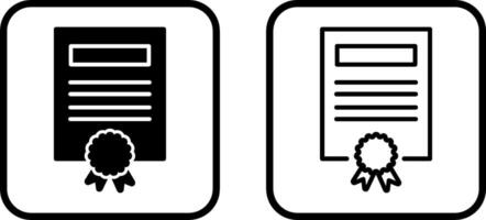 icône de vecteur de certificat