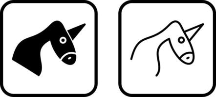 icône de vecteur de licorne