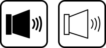 icône de vecteur de volume audio élevé