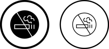 icône de vecteur de signe non fumeur