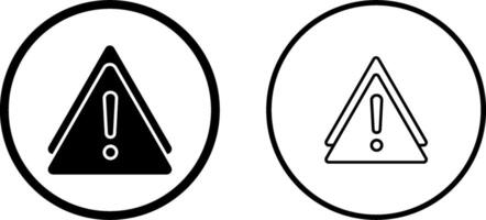 icône de vecteur de signe d'avertissement