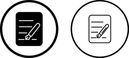 icône de vecteur de stylo plume