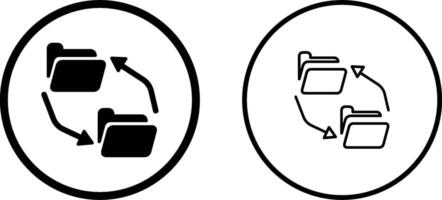 Les données échange vecteur icône