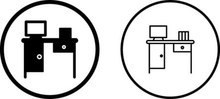 icône de vecteur de table de travail