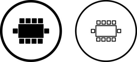 icône de vecteur de chaise de salle de conférence