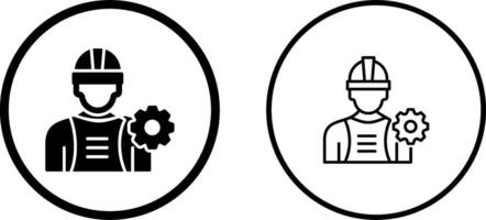 icône de vecteur de travailleur de l'industrie