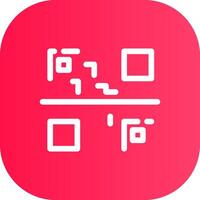 conception d'icône créative de code qr vecteur