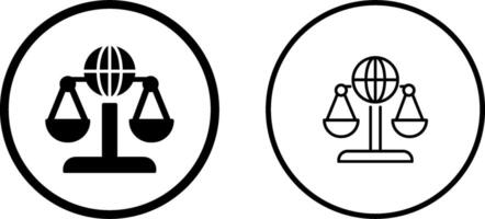 icône de vecteur de droit international