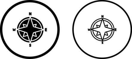 icône de vecteur de boussole