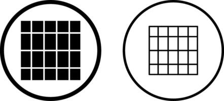 table des taux vecteur icône