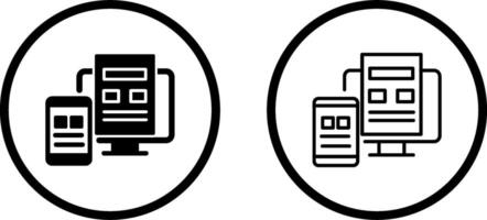 icône de vecteur de mise en page adaptative