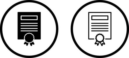 icône de vecteur de certificat