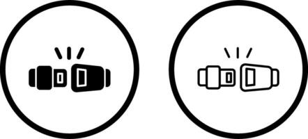 icône de vecteur de ceinture de sécurité