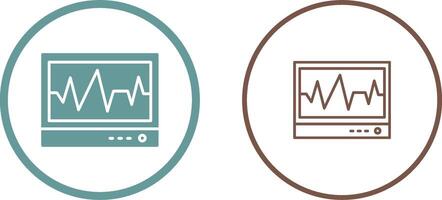 icône de vecteur d'électrocardiogramme