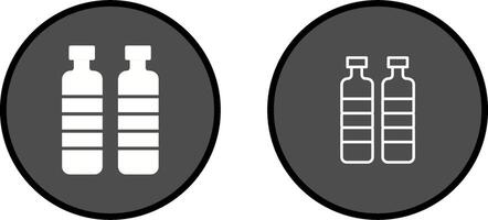 bouteille dans l'icône de vecteur d'eau