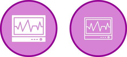 icône de vecteur d'électrocardiogramme