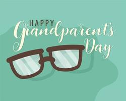 joyeux grands-parents festifs vecteur