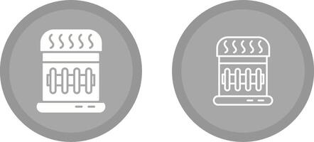 icône de vecteur de chauffage au gaz