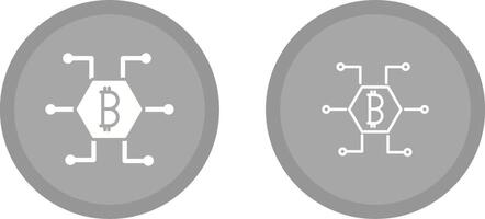 icône de vecteur de bitcoin