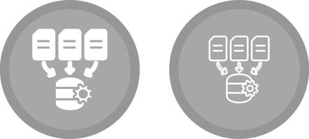 icône de vecteur de traitement de données