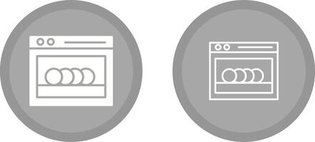 icône de vecteur de lave-vaisselle