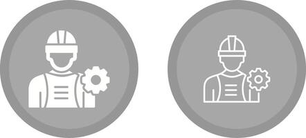 icône de vecteur de travailleur de l'industrie