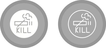 fumer tue l'icône de vecteur