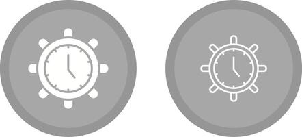 icône de vecteur de paramètres de temps