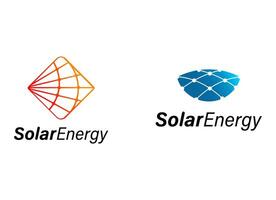 solaire panneau énergie logo conception. électrique énergie logo conception vecteur