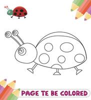 livre de coloriage animaux mignons vecteur