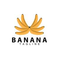 banane logo conception Frais plantation agriculteur banane fruit vecteur silhouette modèle illustration