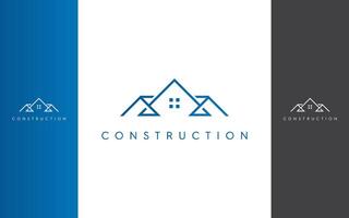 Accueil construction Facile logo conception vecteur