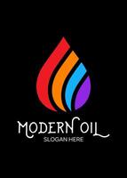 biologique pétrole idée vecteur logo conception