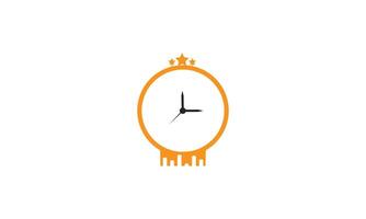 vecteur abstrait logo idée, temps concept ou l'horloge affaires icône.
